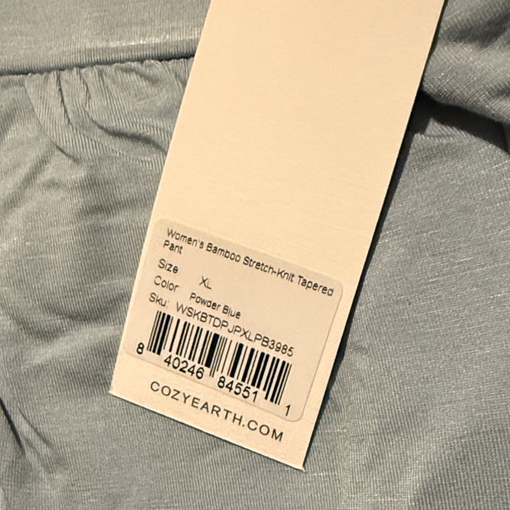 Cozy Earth Women's Light Blue Track Pants & Joggers - Picture 2 of 5